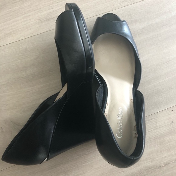 Black Calvin Klein Wedges - Picture 2 of 7